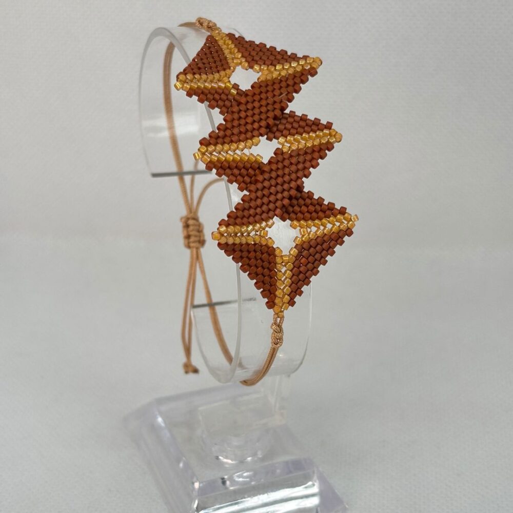 Pulsera Tejida en Miyuki - Zigzag