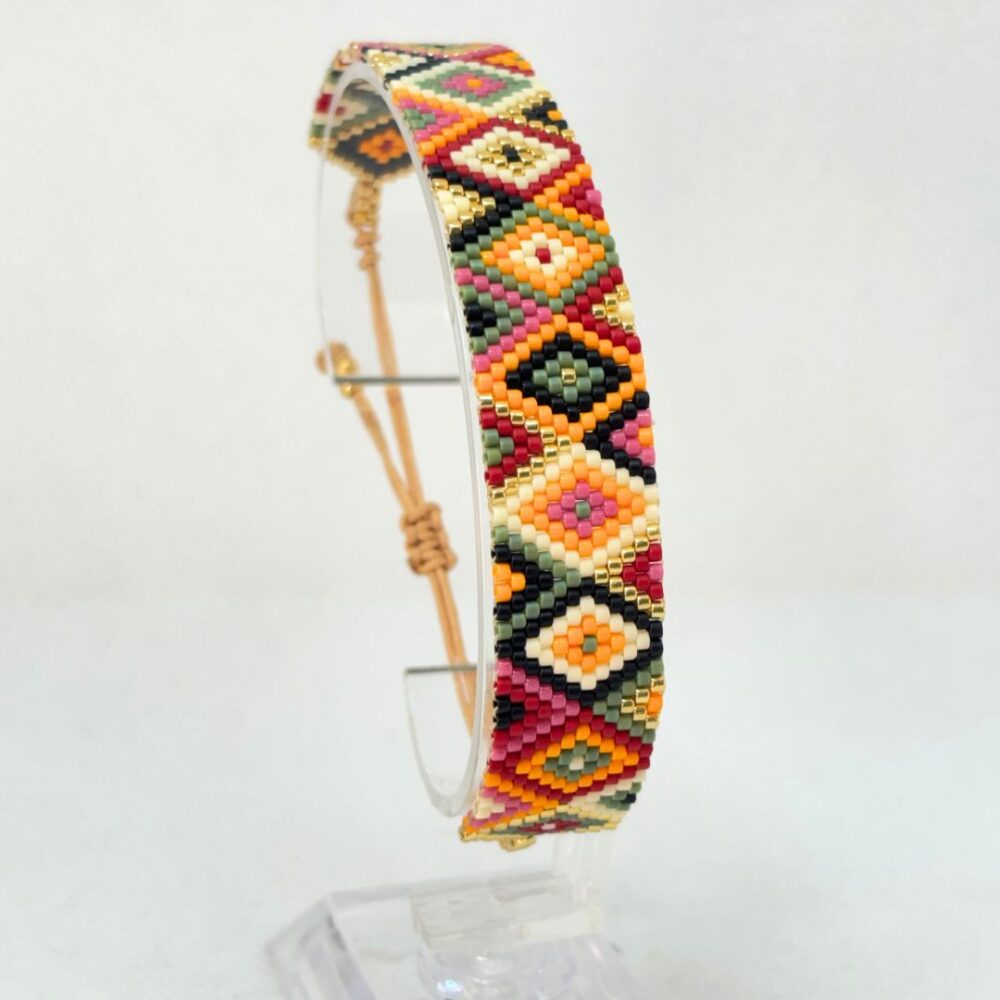 Pulsera tejida en Miyuki Emma