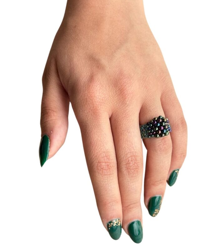 Anillo Tejido en Miyuki - Fernanda