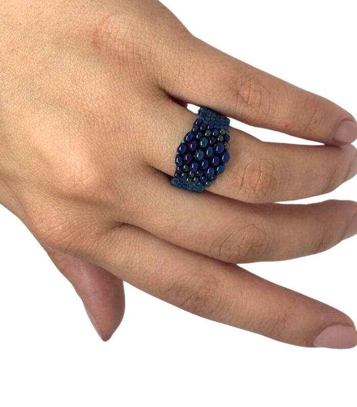 Anillo Tejido en Miyuki - Valentina