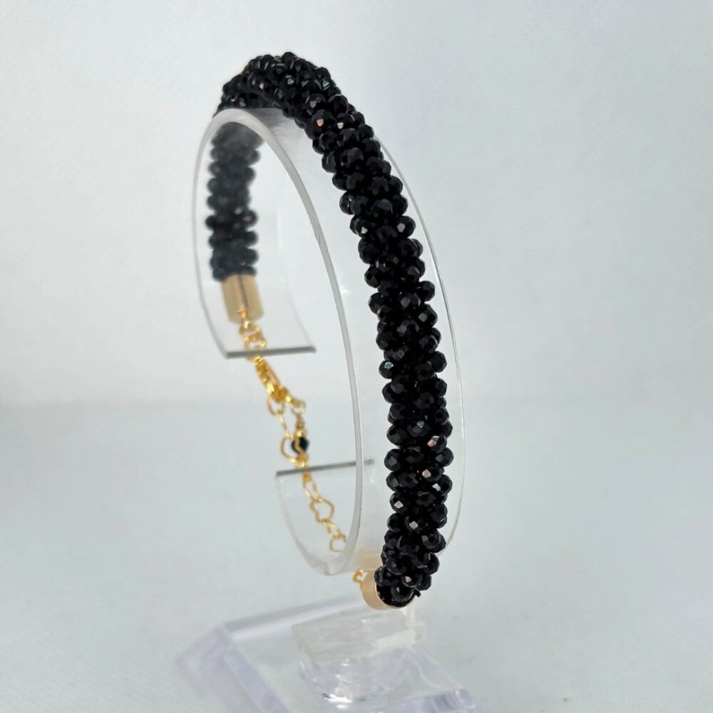 Pulsera Tejida en Miyuki - Cristales