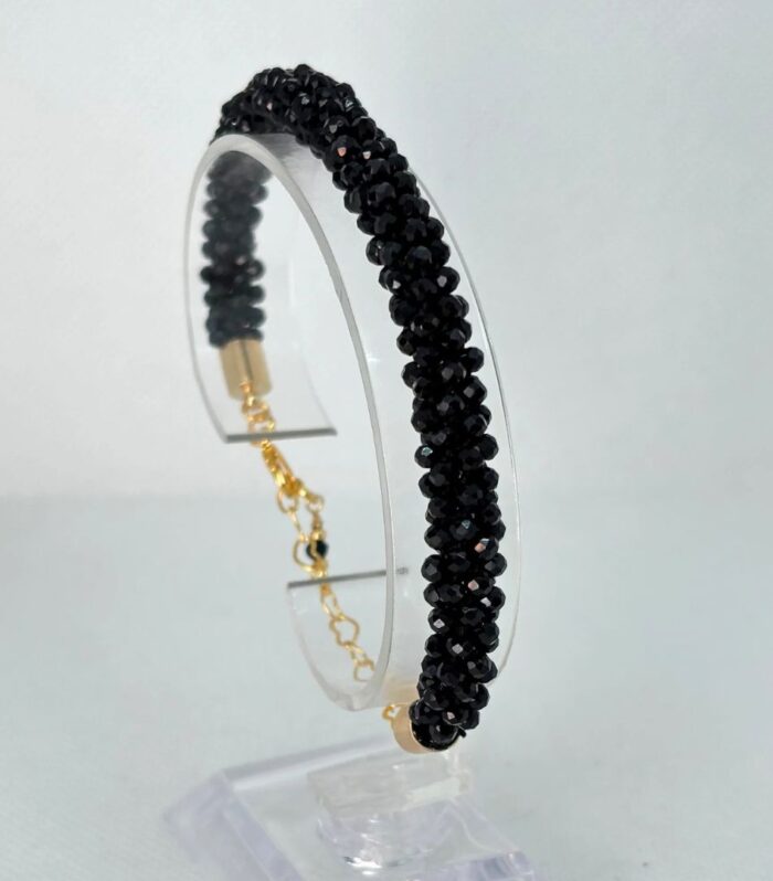 Pulsera Tejida en Miyuki - Cristales