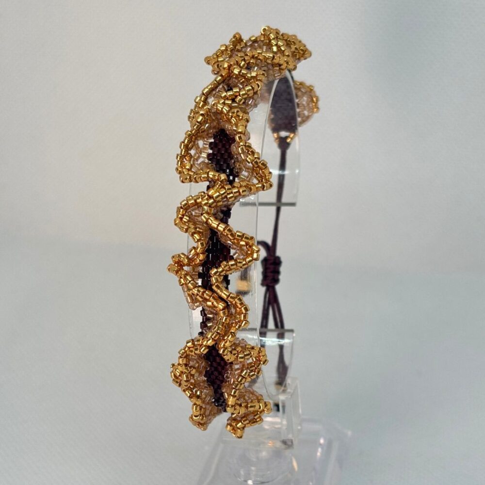 Pulsera Tejida en Miyuki -  Encaje