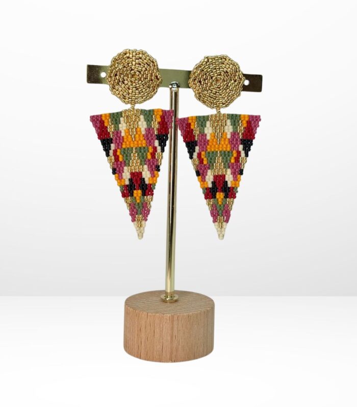 Aretes Tejidos en Miyuki -  Catalina