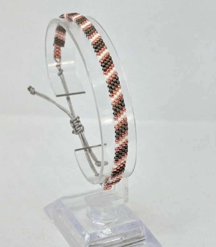Pulsera tejida en Miyuki - Camino
