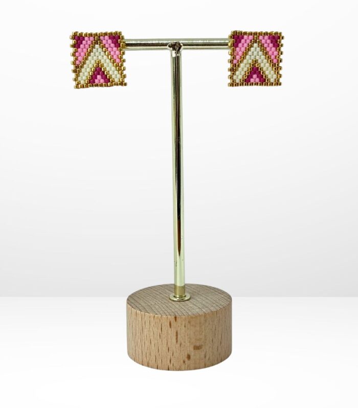 Aretes Tejidos en Miyuki - Marco Rosa