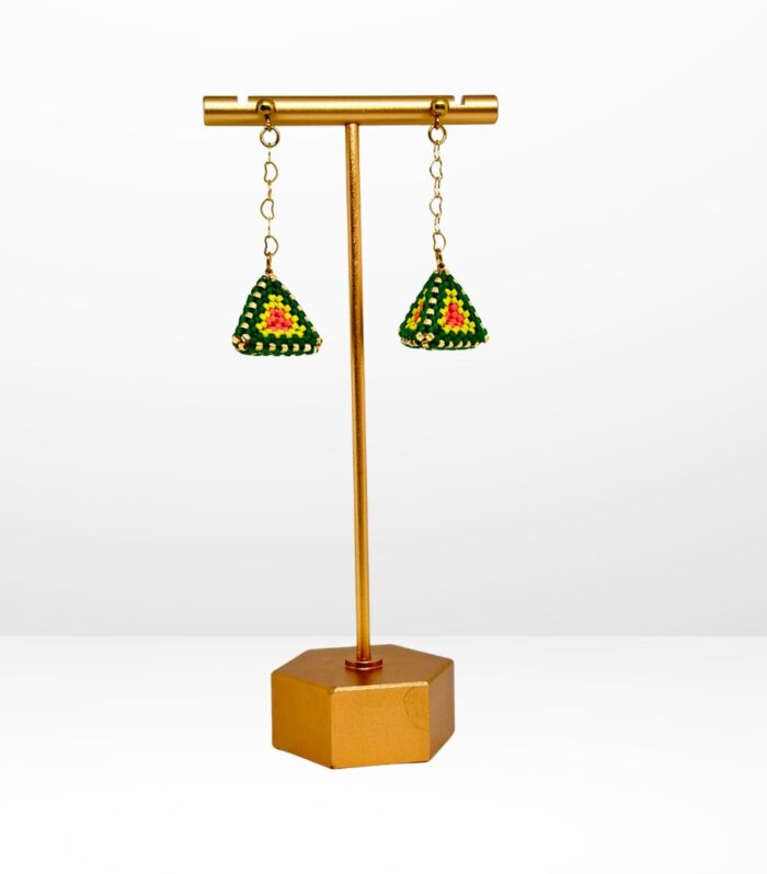 Aretes Tejidos en Miyuki - Prisma Tropical