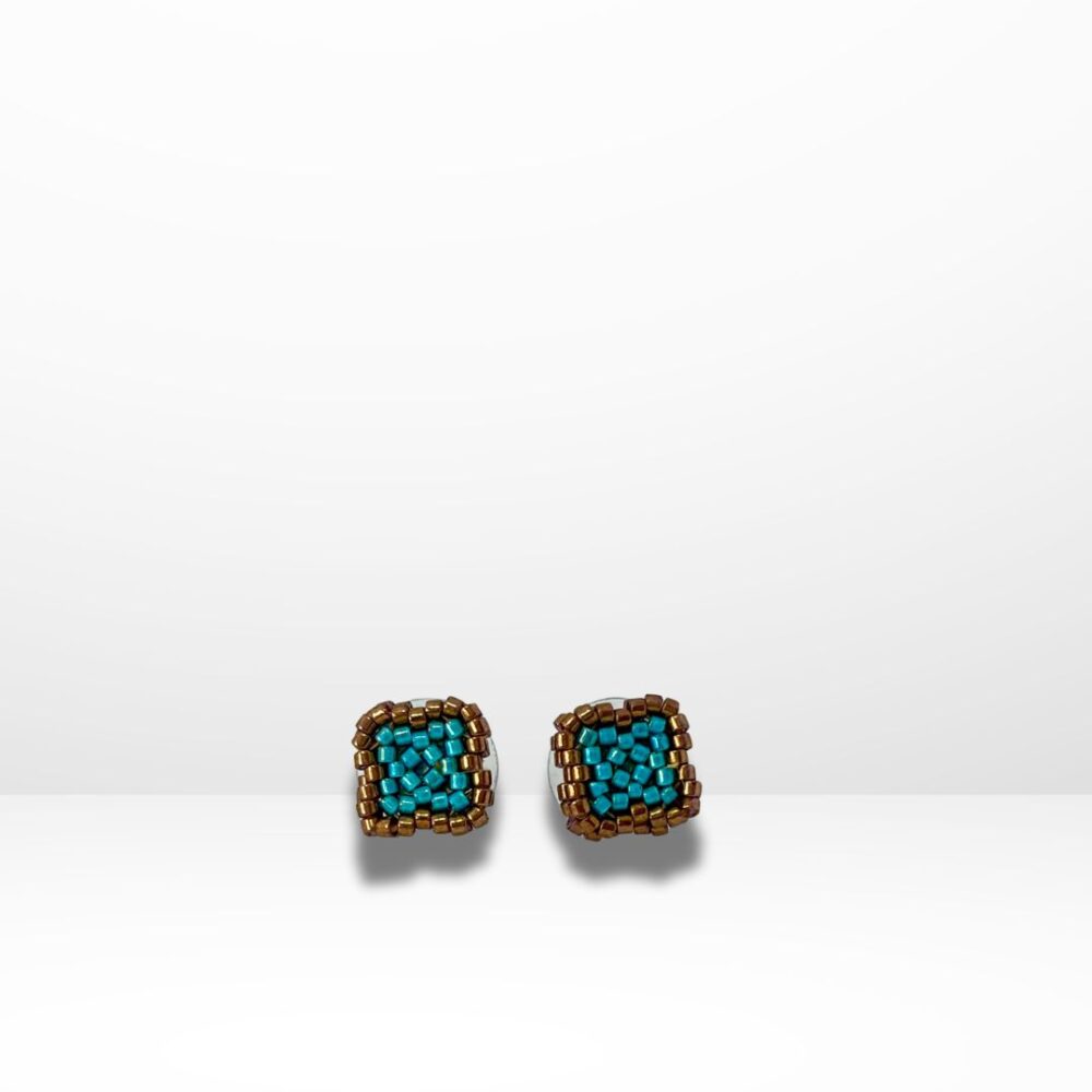 Aretes Tejidos en Miyuki - Turquatic