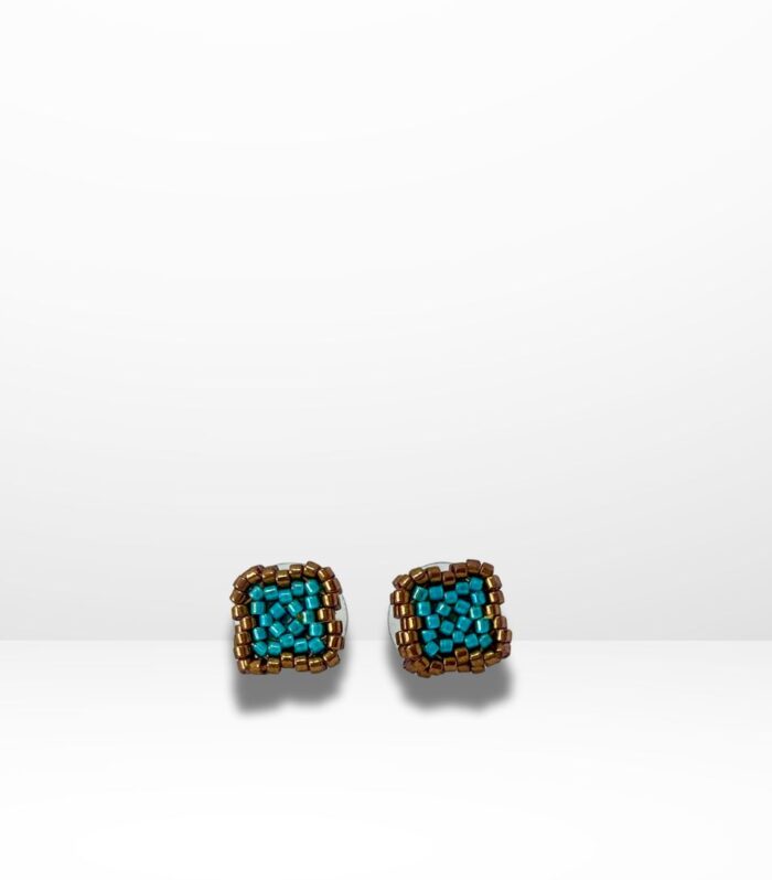 Aretes Tejidos en Miyuki - Turquatic