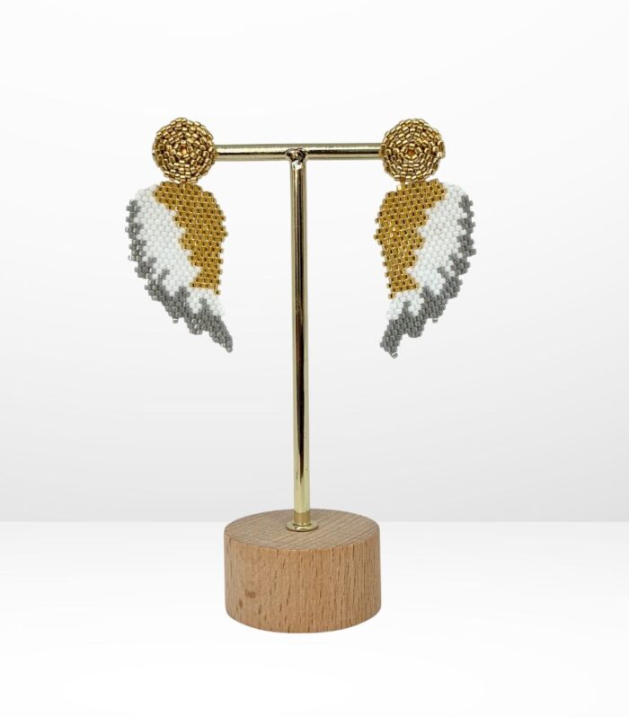 Aretes Tejidos en Miyuki - Ángel