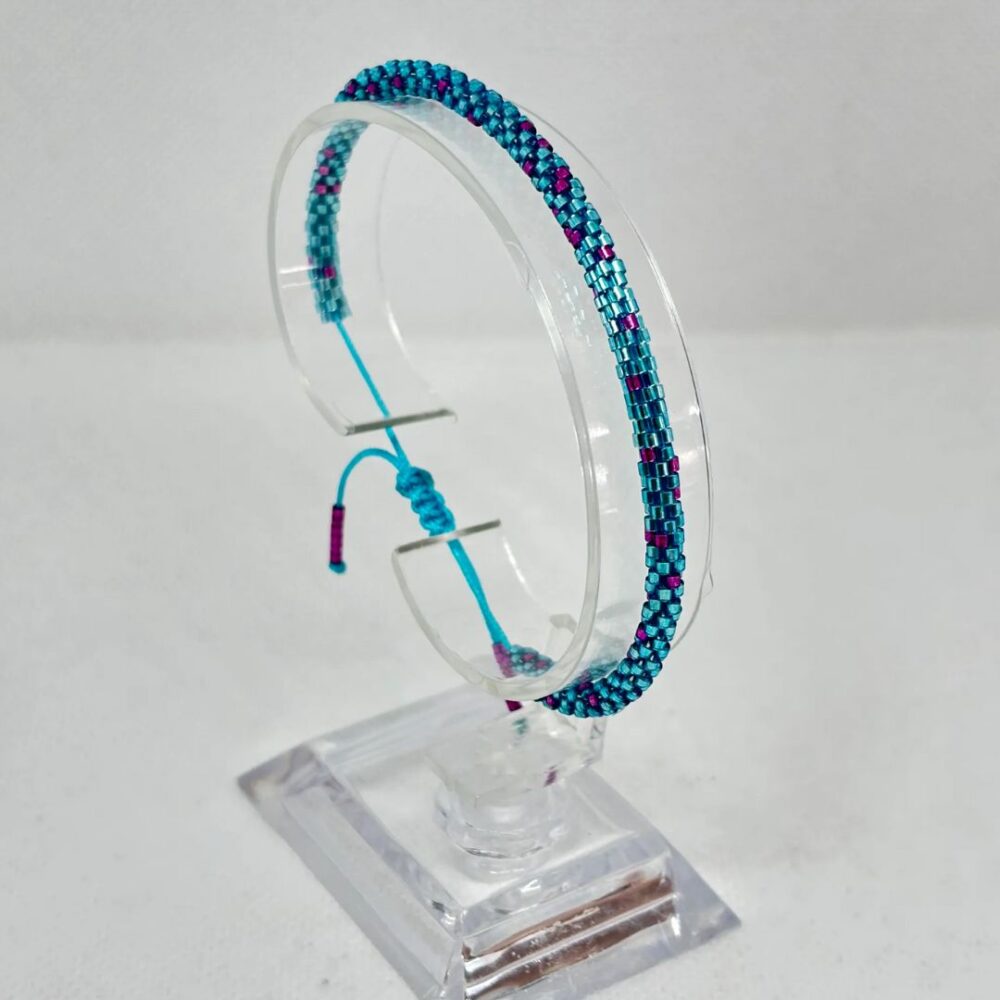 Pulsera Tejida en Miyuki - Tierna Acua