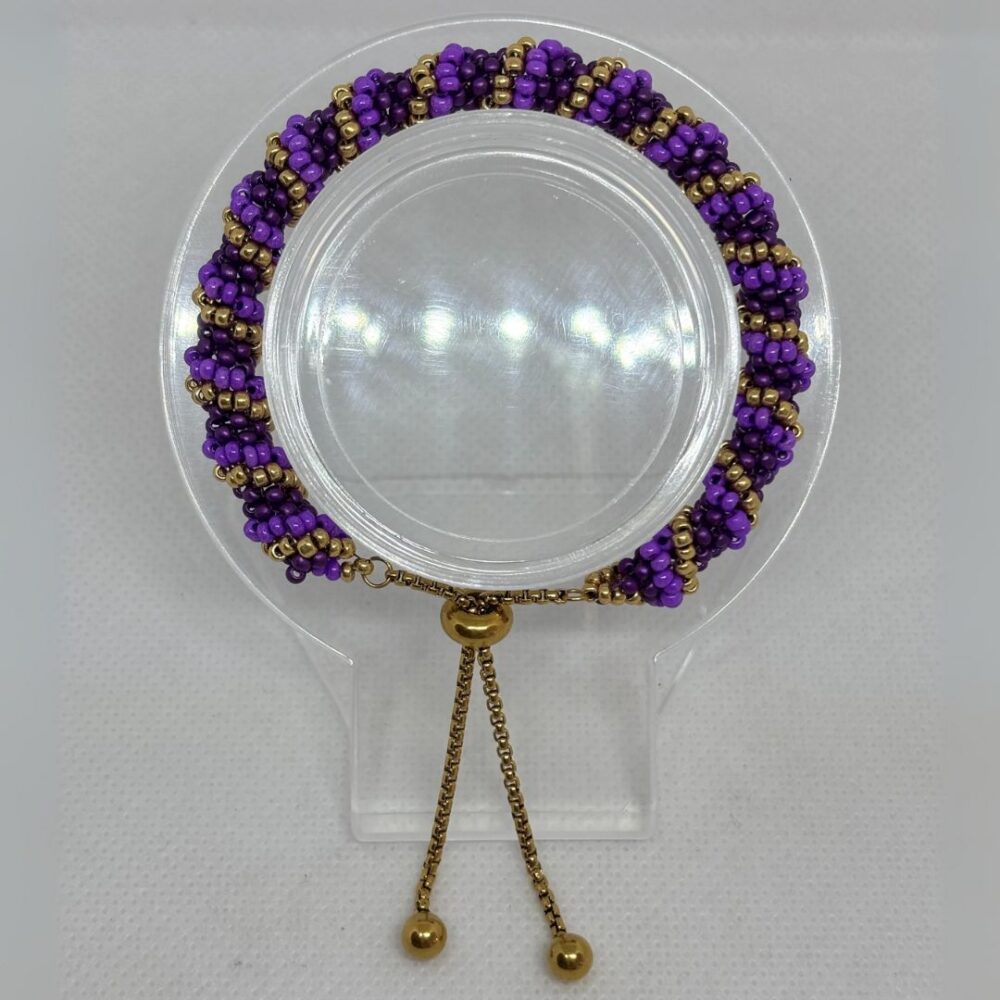 Pulsera Tejida en Miyuki - Tornado