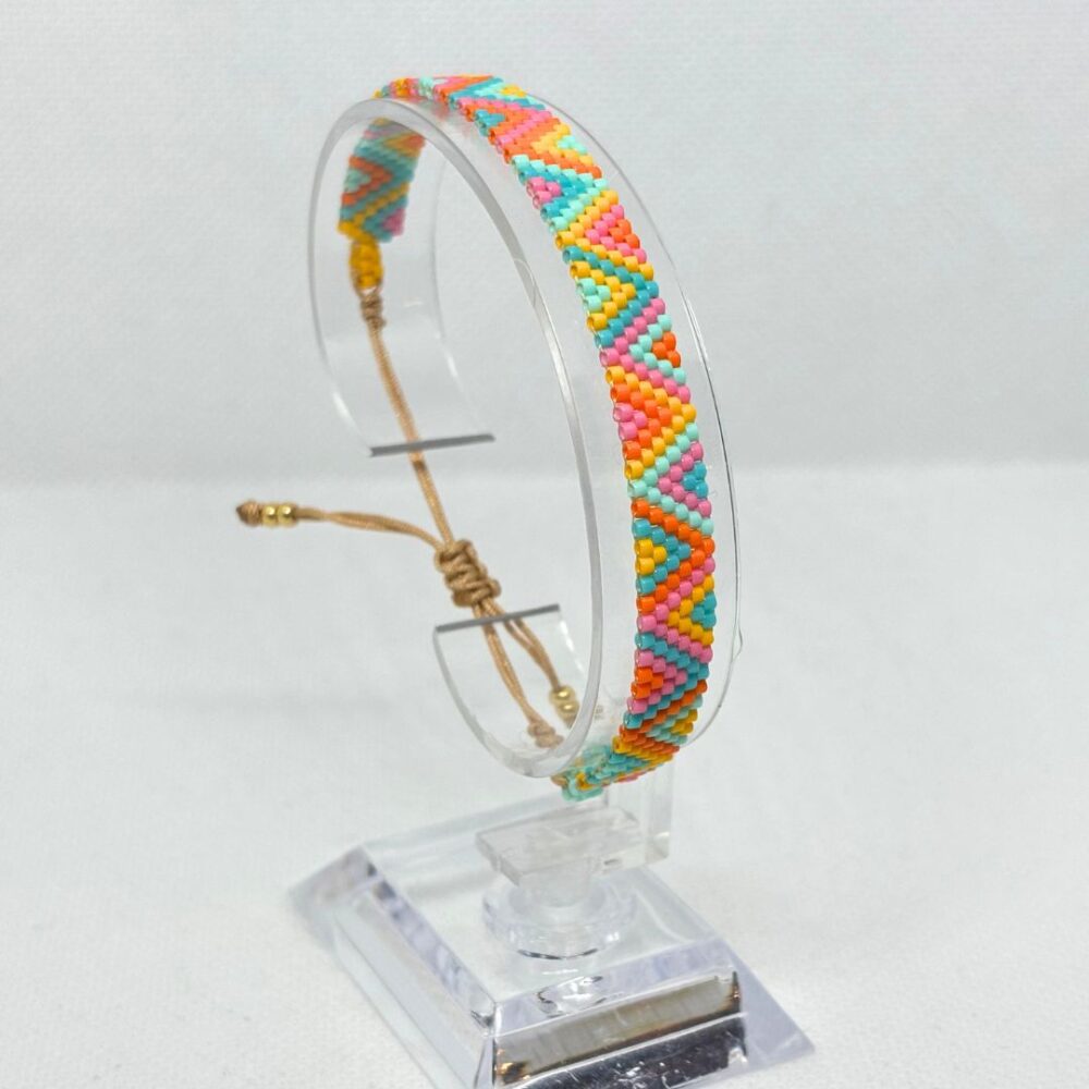 Pulsera tejida en Miyuki  - Gabriela