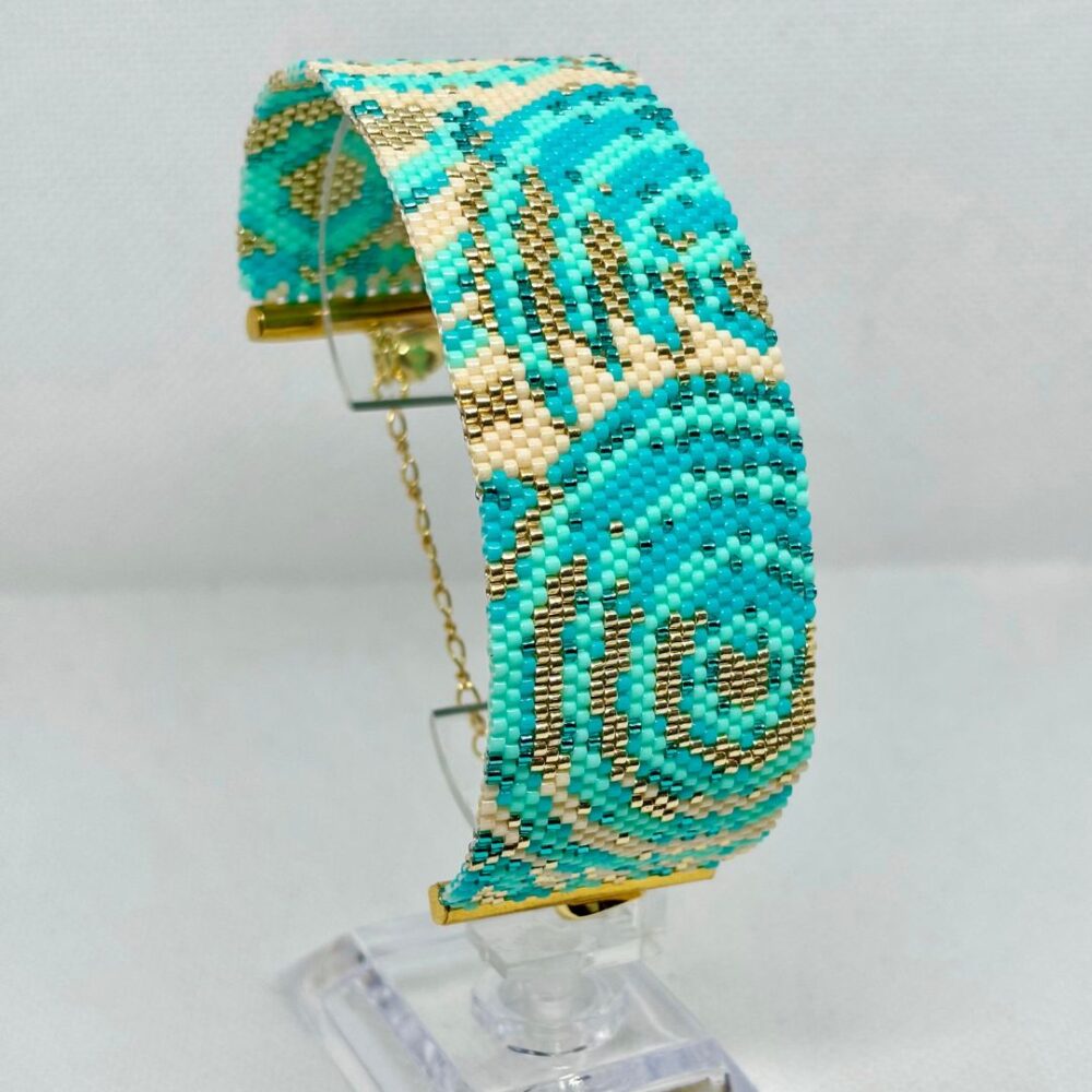Brazalete Tejido en Miyuki - Memorias del Mar
