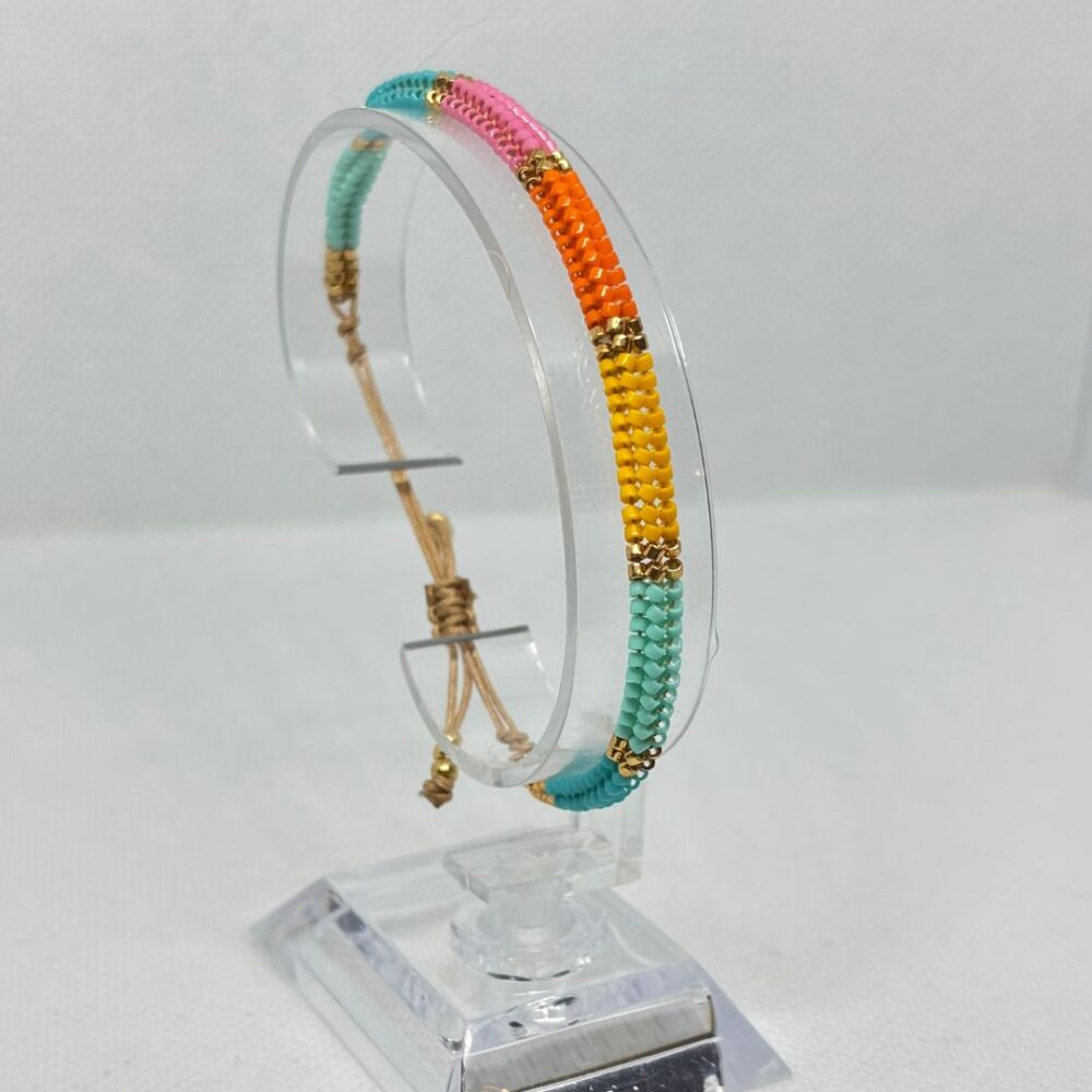 Pulsera tejida en Miyuki  - Isabela