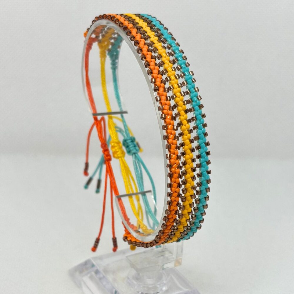 Set de pulseras Tejidas en Miyuki - Ondas de Sol