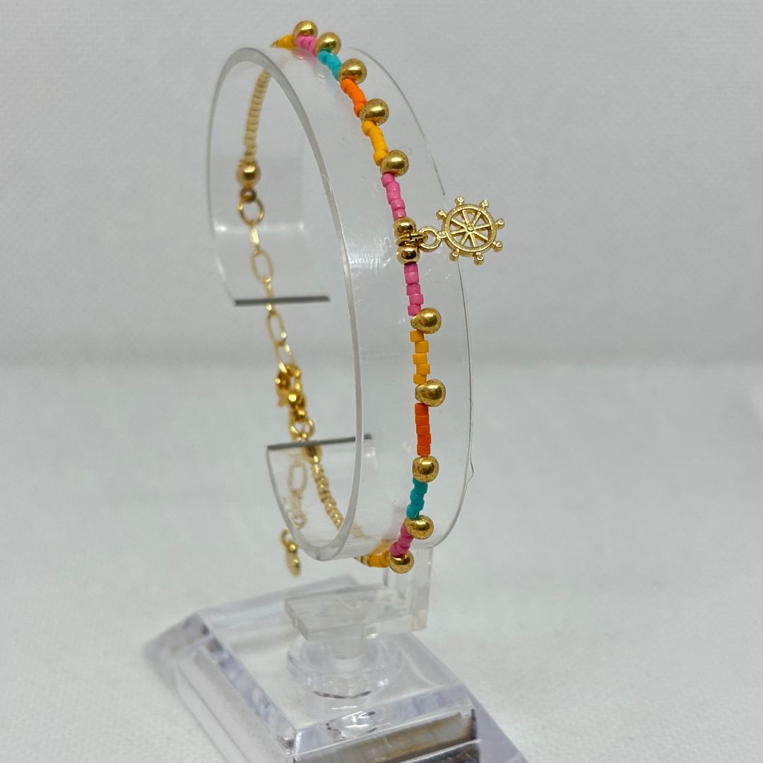 Pulsera Tejida en Miyuki - Amanecer Costero