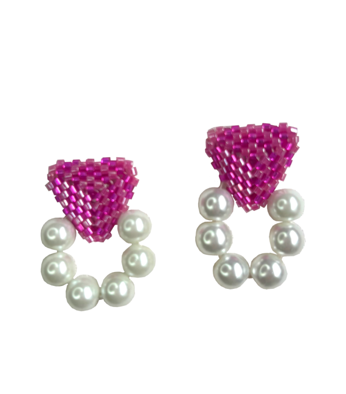 Aretes con perlas